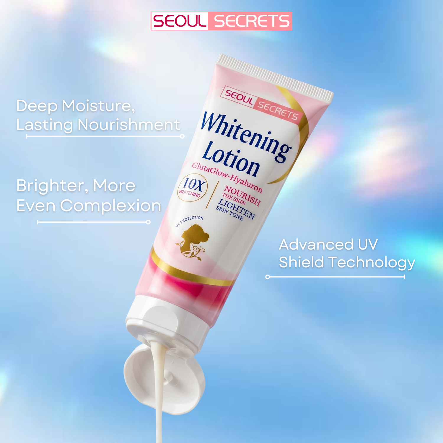 10X GLUTA-GLOW WHITENING LOTION 200ML - Image 4