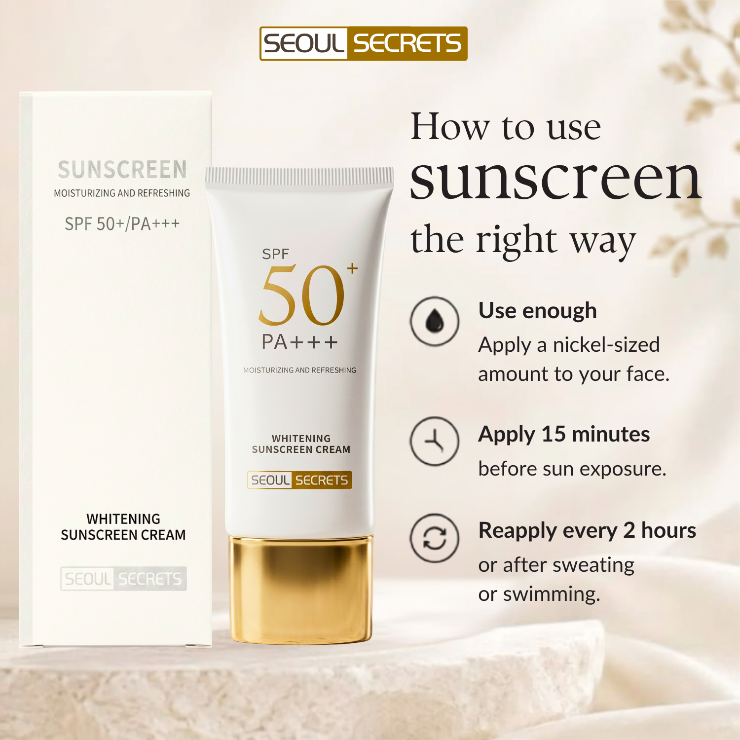 WHITENING SUNSCREEN SPF 50 PA+++ - 图片 9