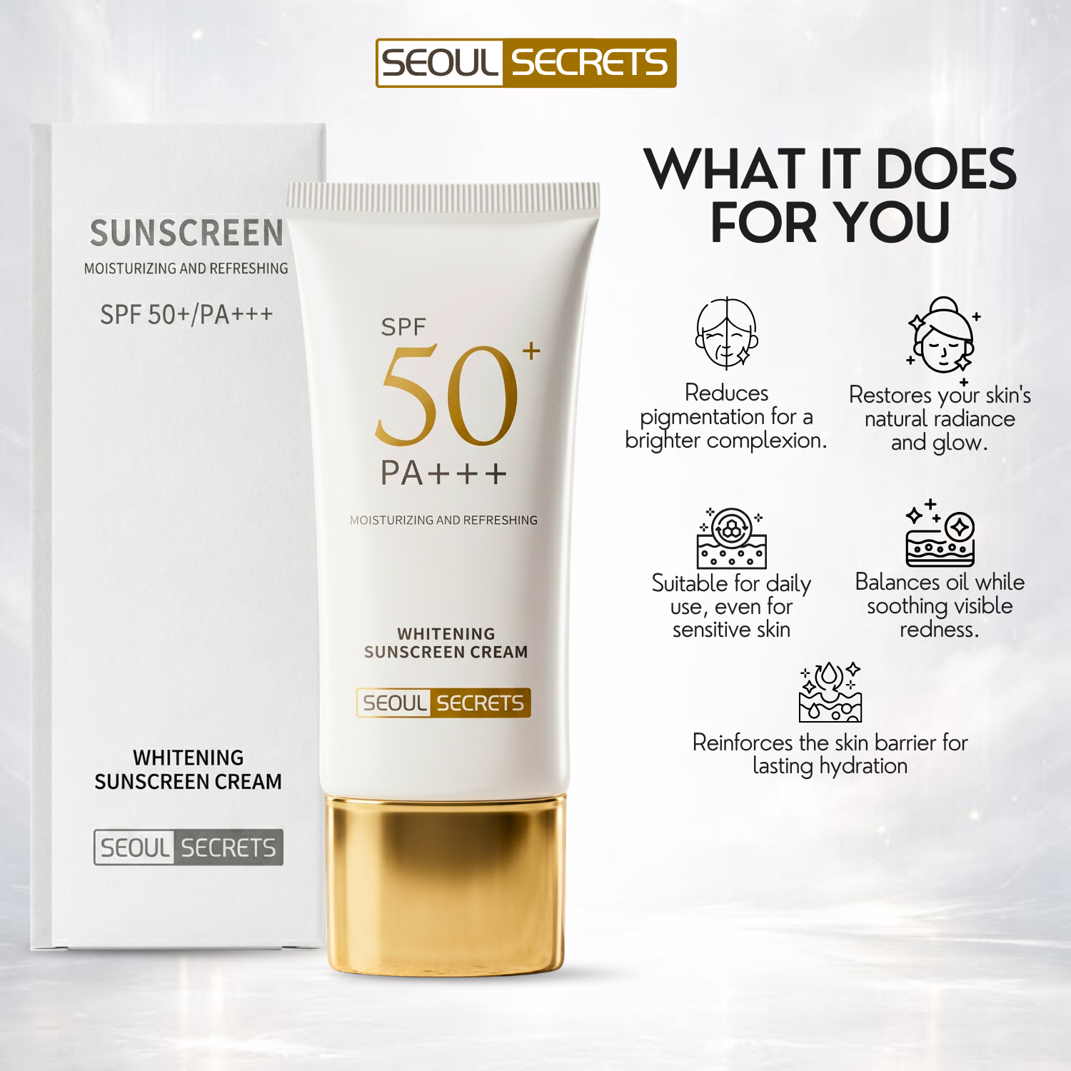 WHITENING SUNSCREEN SPF 50 PA+++ - 图片 6