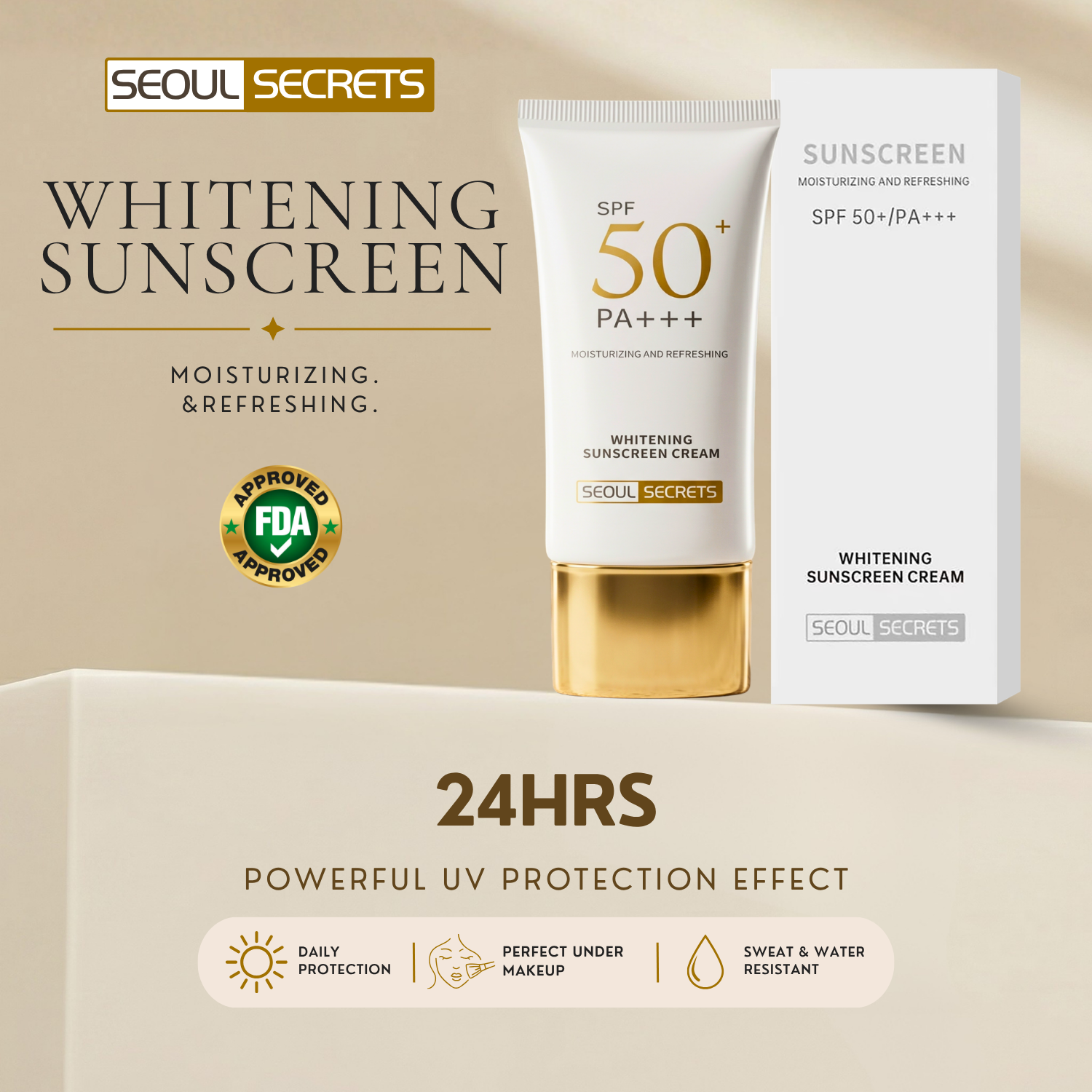 WHITENING SUNSCREEN SPF 50 PA+++